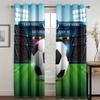 Graffiti Soccer Football Sports Free Shipping Window Curtains For Living Room Kids Bedroom Bathroom Kicthen Door Home Decor2Pcs