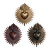 Catholic Figurine Sacrament Ornament Gothic Sacred Heart Wall Plaque Resin Wall Hanging Sculpture for Porch Restaurant Doorway