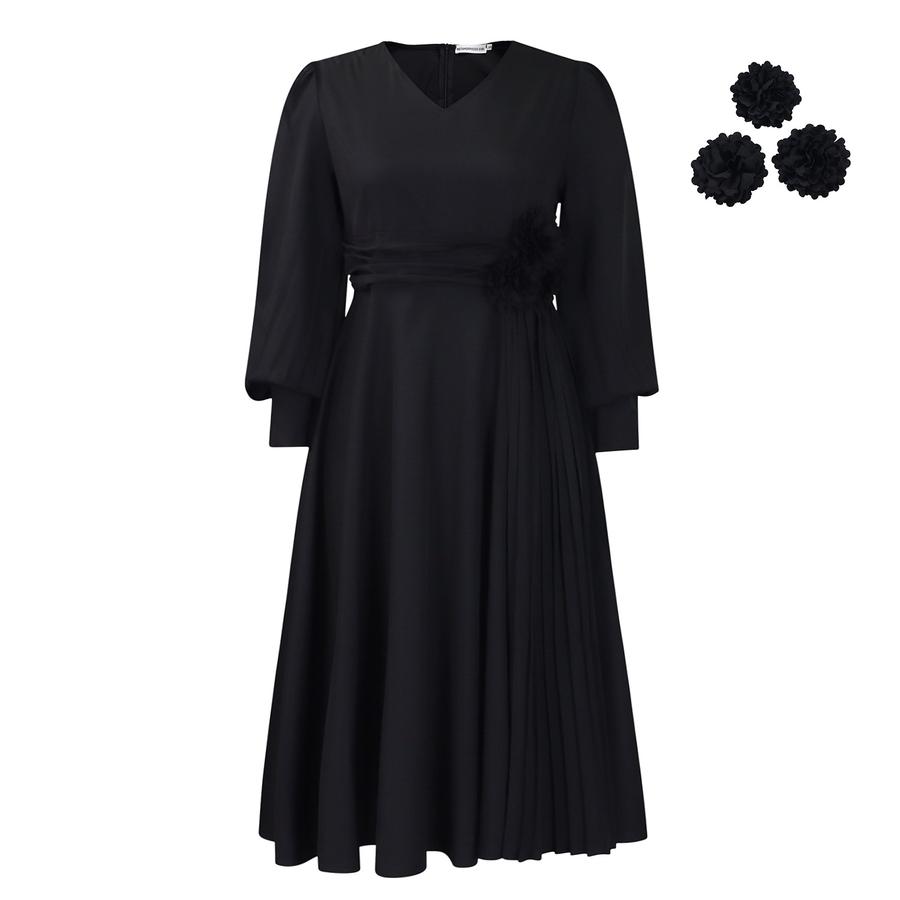 New Spring Imported Fashion Elegant Casual A-Line Dress Plus Size