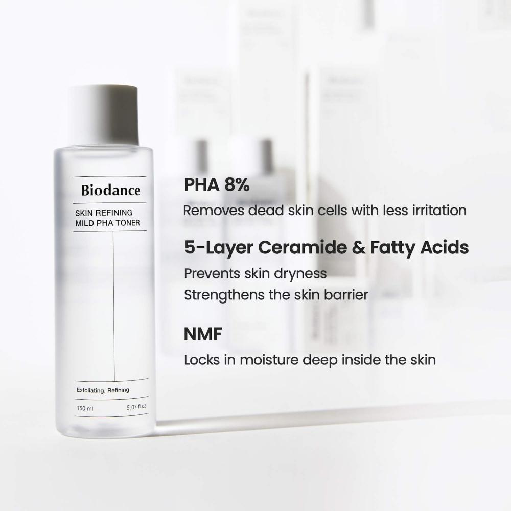 Biodance Mild Pha Toner 8  Pha Gentle Exfoliation 5.07 Oz