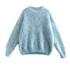 Brand Women Imitation Mink Velvet Spring Autumn Sweater Loose Korean Style Lazy Style Thickened Bottoming Shirt for Outerwear