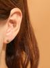 Minimalpiercing 14K Pinwheel Flower Piercing Earrings