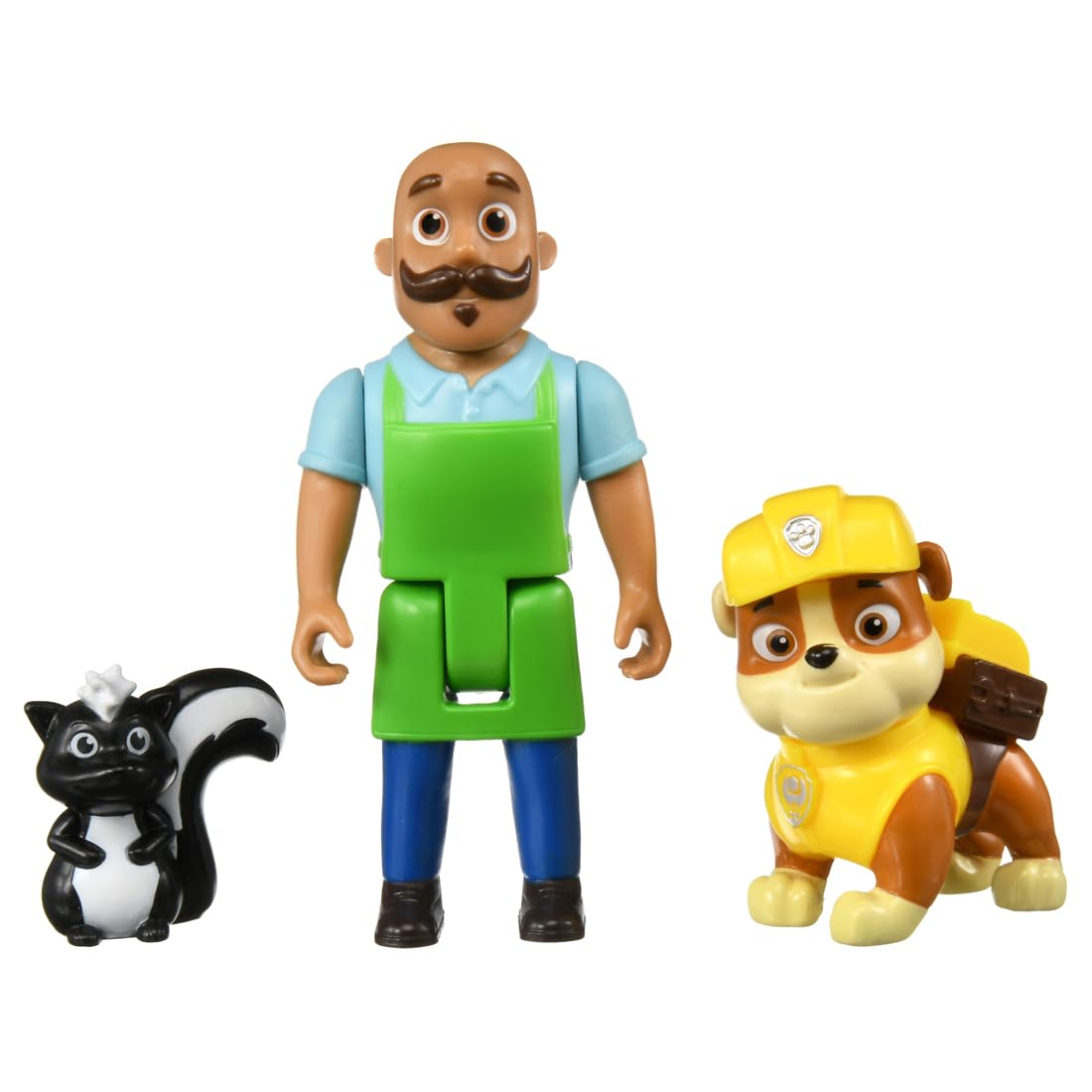 Takara Tomy PAW Patrol Adventure Bay Character Set Rubble Porter and Skunk