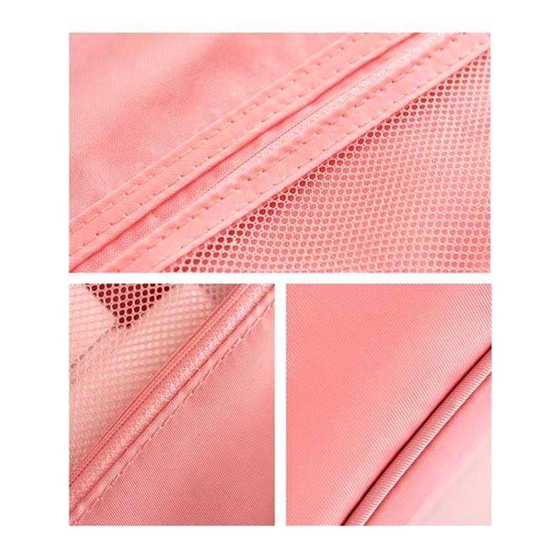 M-Modern-Hanging Toiletry Bag, Toiletry Bag, Waterproof Large Capacity Travel Size Toiletries, Makeup Organizer Bag Durable Pink