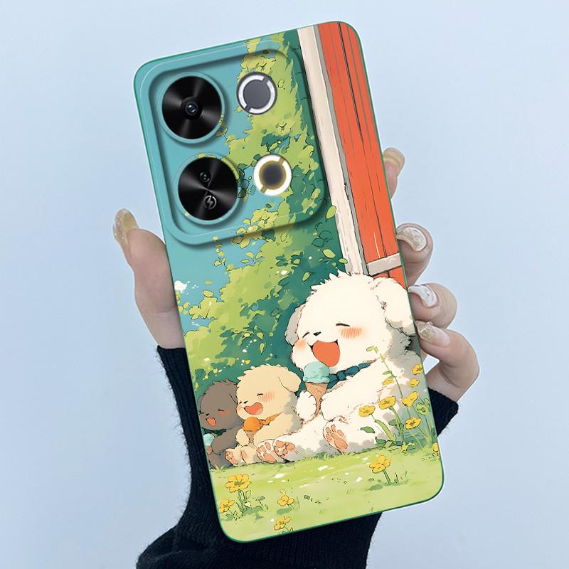 For Itel P65 P671L Etui Fashion Simplicity Oil Painting Floral Protective Phone Case For ItelP65 P 65 Coque Soft Silicone Covers