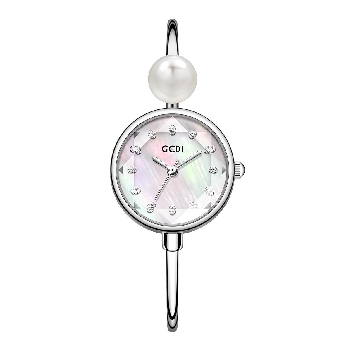 

Pearl Bracelet Fashionable And Exquisite Watch Women, Personalized Diamond-Encrusted Waterproof And Versatile Quartz Watch One size fits all