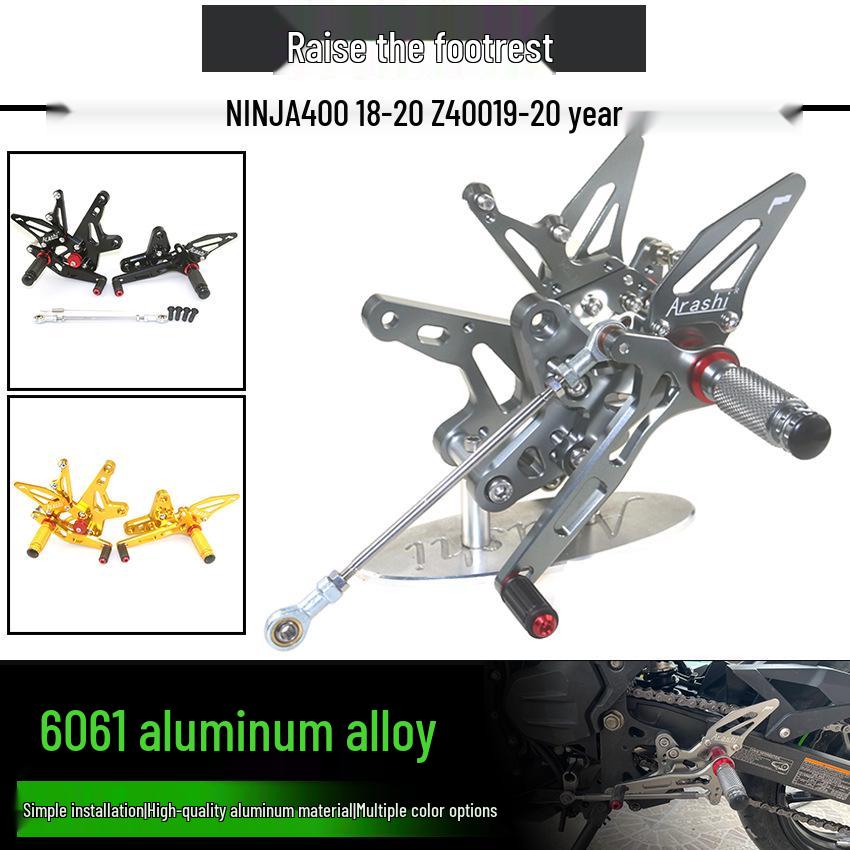 

Kawasaki NINJA400 18-24 Z400 19-24 Adjustable Footpegs Footrest Assembly Gold