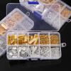 368 Stück/Box Hummerklauen Haken Verlängerungskette Armband Endverbinder Schiebeverschluss für DIY Schmuckherstellung Fundstücke Kits