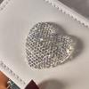 Elegant Heart-Shaped Rhinestone Jewelry Box for Earrings, Rings, and Necklaces