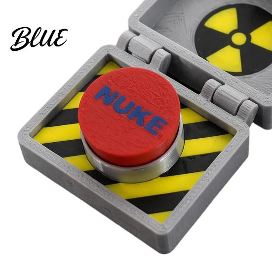 Desktop Storage Organizer Relief Toy Fidget 3D Toy Nuke Button Printed Stress Desk Accessory Fun Gadget for Office Workers