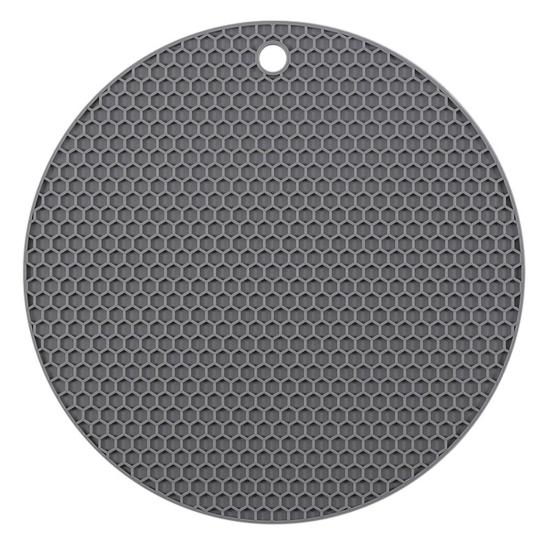 Silicone Honeycomb Round Pot Pad Thermal Insulation Mat Easy To Clean Anti-Slip Design Food-Grade Counter Hot Pad