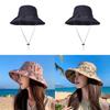 Summer Sun Protection Wide Brim Cap With Breathable Cotton Polyester Fabric For Outdoor Travelers