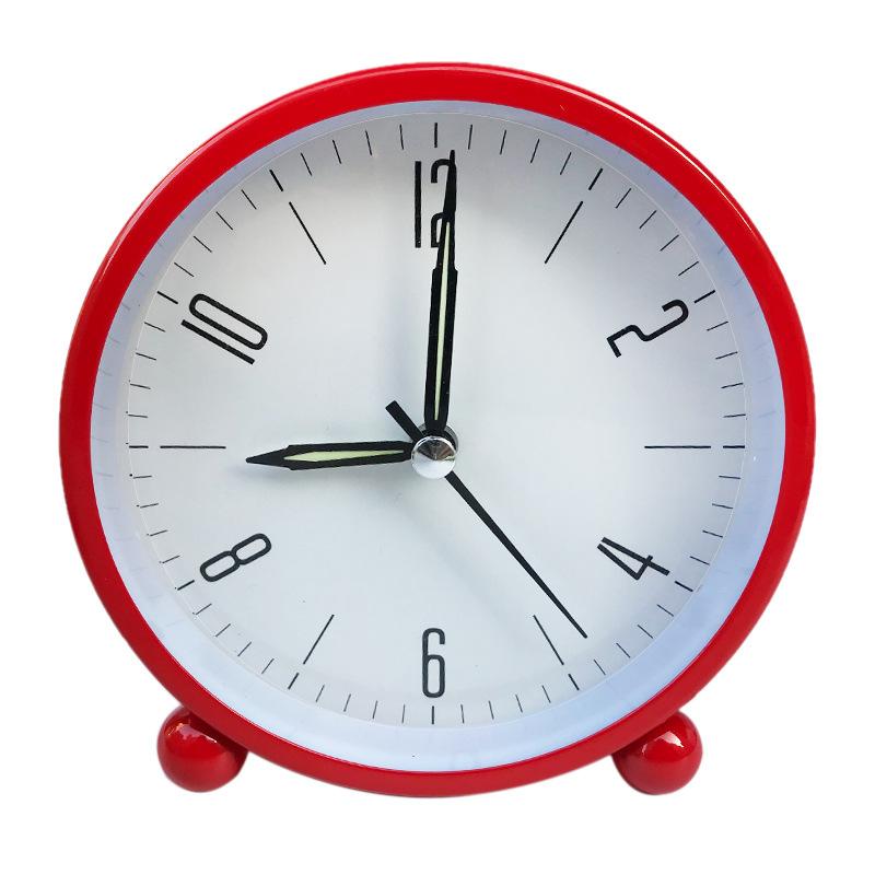 

Ретро Металлический Бесшумный Будильник с Ночником Детский Студенческий Настольный Часы Часы