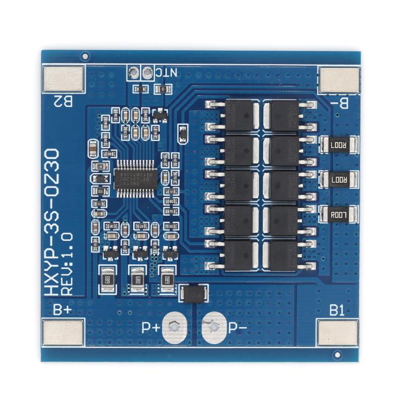 Stlxy 3S BMS 18650 lithium battery protection board 11.1V 12V 12.6V anti overcharging, with balanced temperature control 25A 30A