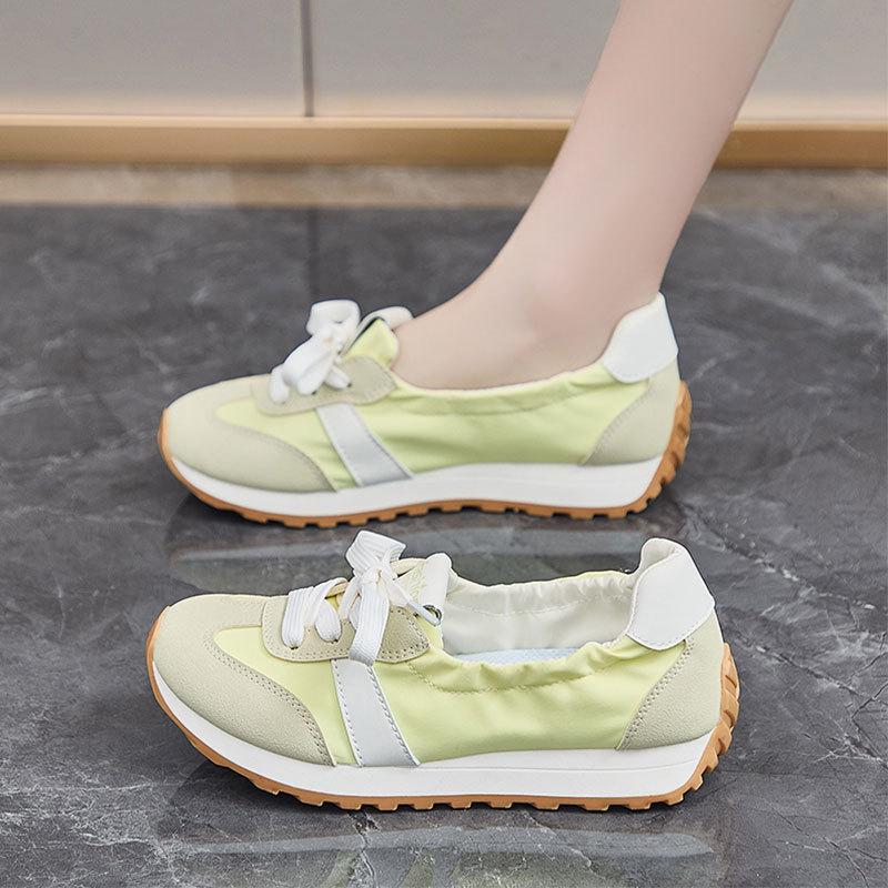 Dexun shoes women's new spring versatile flat-bottomed sports and leisure shoes ins soft sole