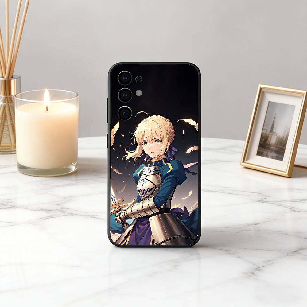 Fate Z-zero Stay Night cool S-Saber Phone Case For Samsung S25,S24,S21,S22,S23,S30,Ultra,S20,Plus,Fe,Soft Silicone Black Cover