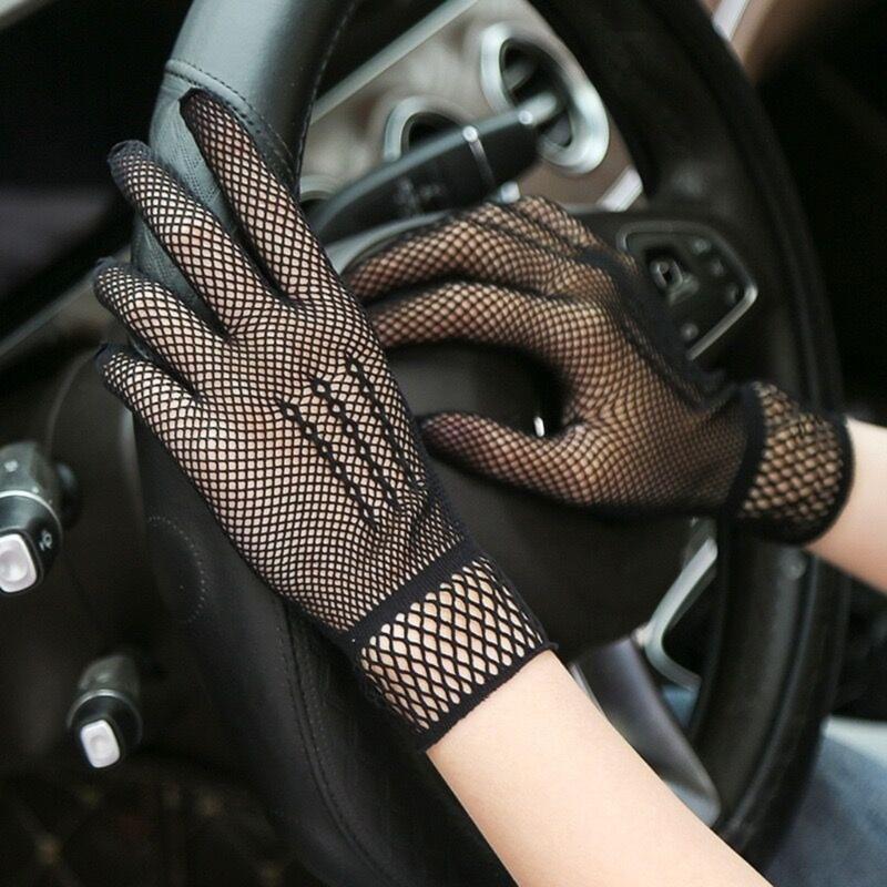 Elegant Stretchy Fishnet Gloves For Weddings Formal Event Elastic Short Gloves Breathable Comfortable Handwear for Party