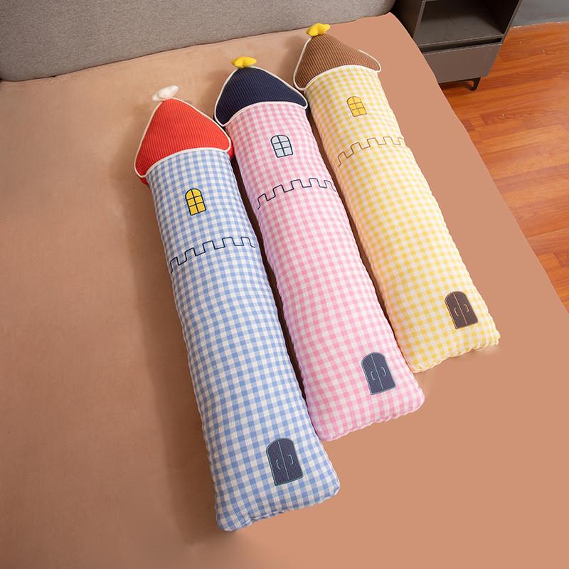 Cute Cartoon Girl Sleep Leg Support Pillow With Removable Cover For Bedside Comfort