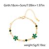 Elegant Crystal Flowers Bracelets For Women Girls Y2K Sweet Sparkling Zircon Floral Plant Chain Bracelet Luxury Wedding Jewelry
