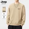 JEEP SPIRIT Men's Loose Fit Crew Neck Printed Sweatshirt