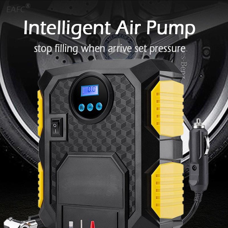 Digitaler Reifenfüller DC 12 Volt Auto Tragbarer Luftkompressor Pumpe 150 PSI Auto-Luftkompressor für Auto Fahrräder Motorräder