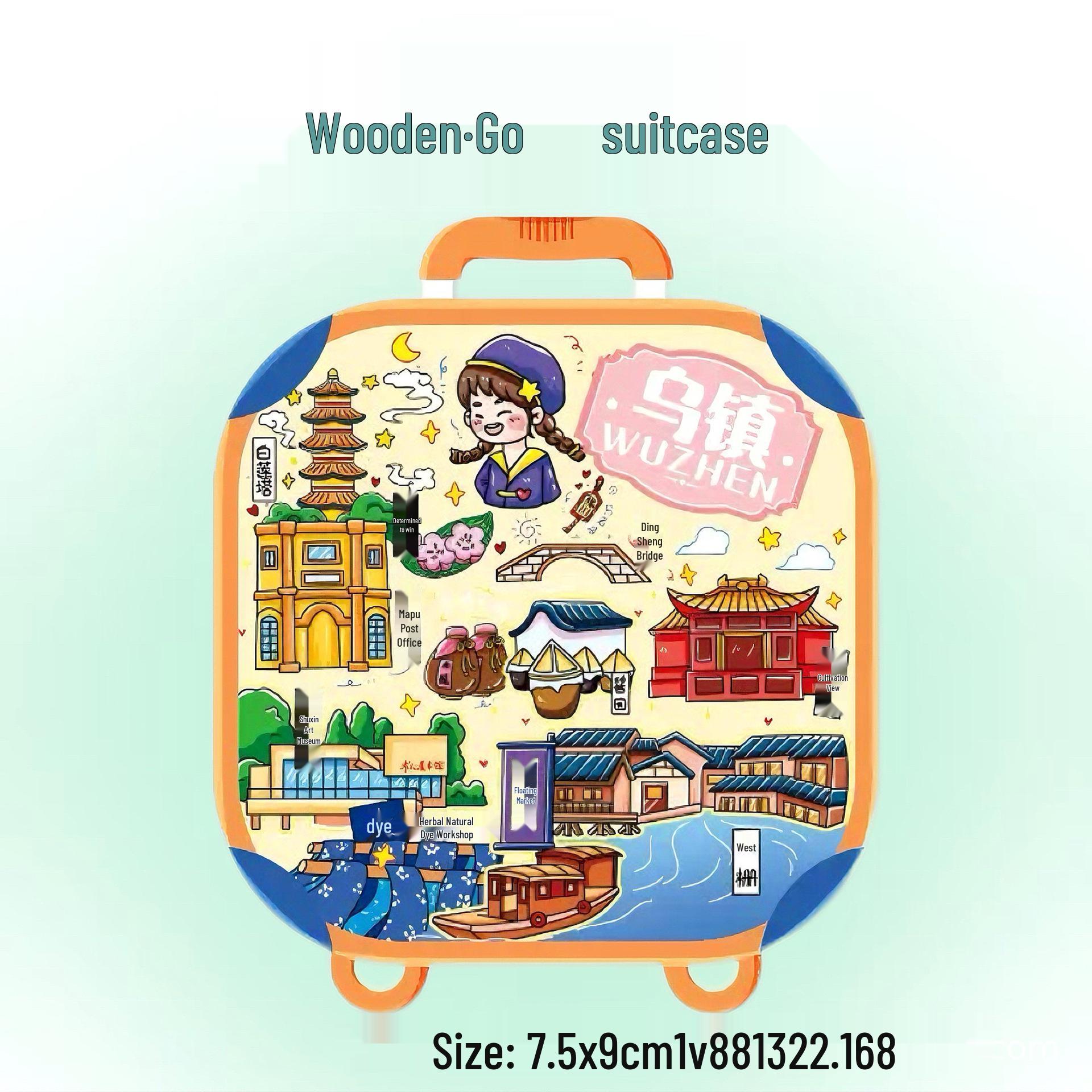 Xitang Wuzhen 3D Magnetic Fridge Magnet – Cultural Tourist Souvenir
