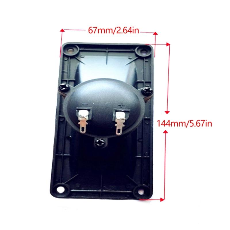 2PCS Horn Tweeter Speaker Accessory Enhances High Frequency Sound And Detailed Sound Reproduction