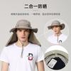 Sunscreen comfortable neck bucket hat spring and summer outdoor UV protection round edge hat travel hat women's tea picking hat