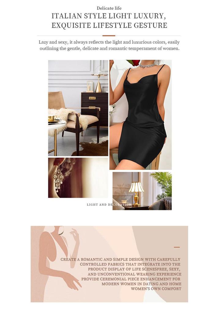 Spring Women's Lace-up Camisole Pajama Set with Summer Sexy Ice Silk Bathrobe