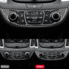 For Chevrolet Malibu 2016-2025 LHD Center Console AC Frame Black Carbon Fiber Trim Cover Interior Accessories Upgrade Kit