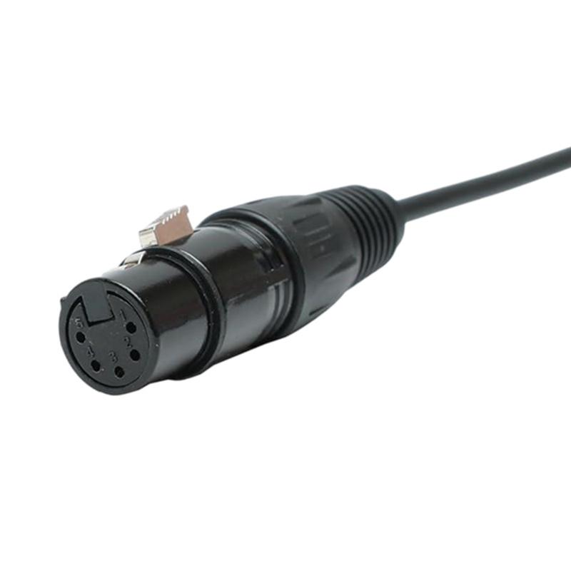 JayCreer Aviation Headset Adapter For Airbus 5-Pin XLR to GA Dual Plugs