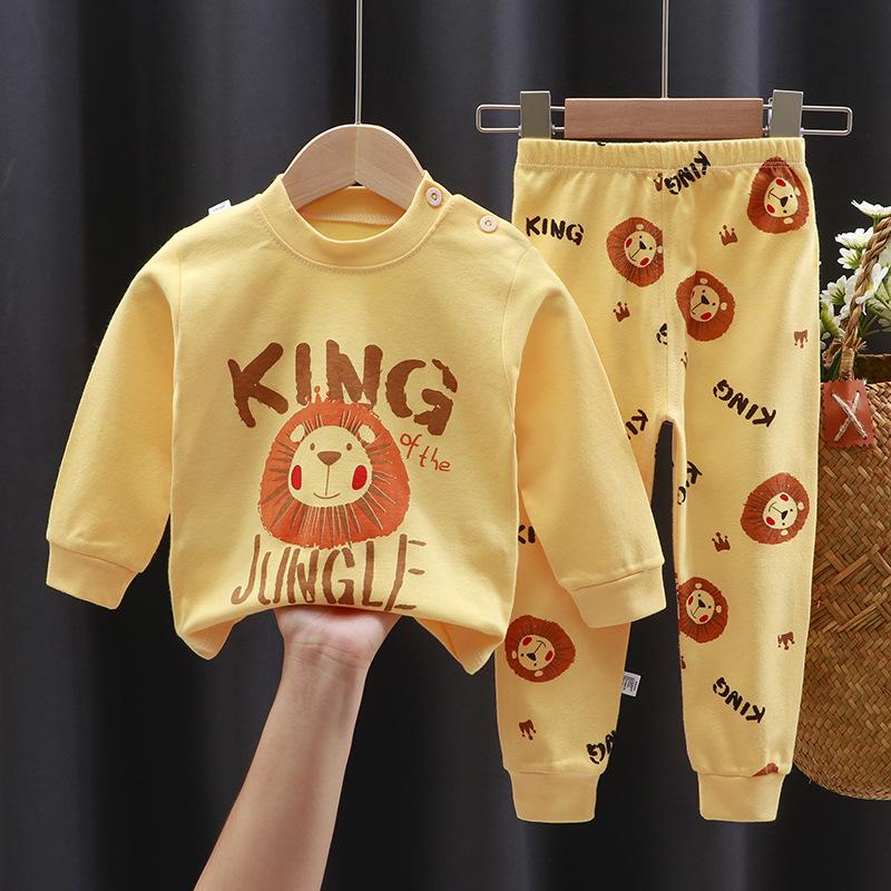 Kinder Pyjama Sets Unisex Weich Bequem Cartoon Dinosaurier Bekleidungsset Outfit Geeignet Jungen Mädchen Perfekt für Herbst Winter