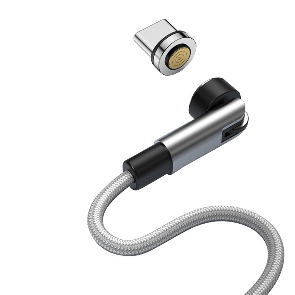 

Rotatable Data Line Type C Super Fast Charging Usb Cable Magnet Charger Magnetic Cable Silver-For Type C
