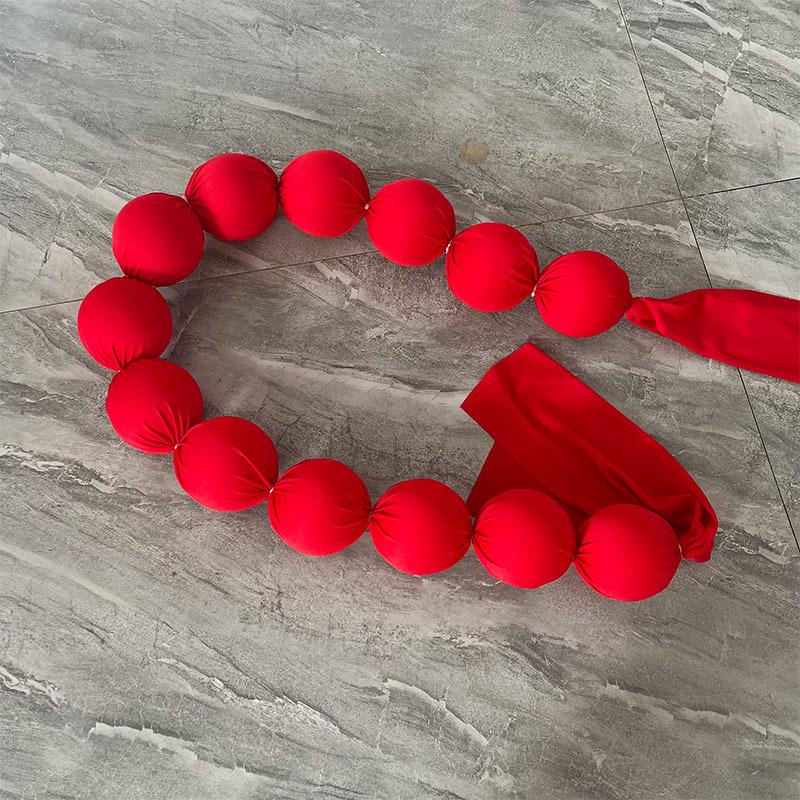 Ornamenti Colorati a Pallina su Corda in Tessuto per Matrimoni, Fidanzamenti e Decorazioni per Vetrine