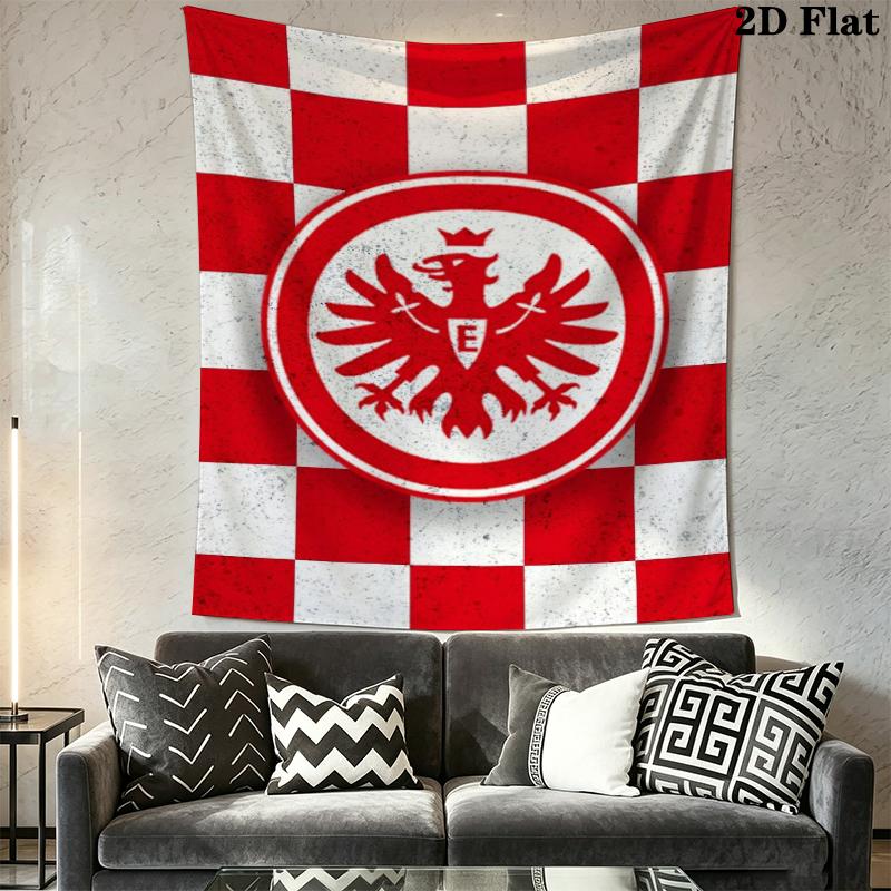Eintracht Frankfurt Wall Tapestry Aesthetic Wall Hanging Printed Fabric Blanket Decorative Tapestries for Bedroom Living Room Home Decor