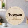 In Session Door Sign for Therapists - Please Do Not Disturb Sign for Office Door, Welcome Please Knock Sign for Counseling, Massage Therapy &