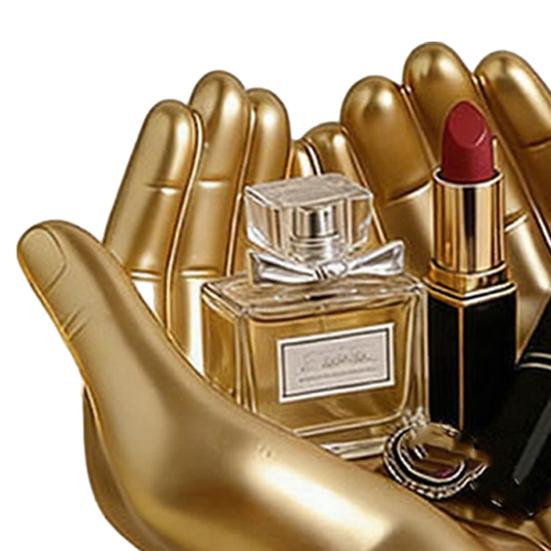 Hands Statue Key Holder Artistic Jewelry Holder Modern Decorative Desktop Organizer for Keys Lipstick Dressing
