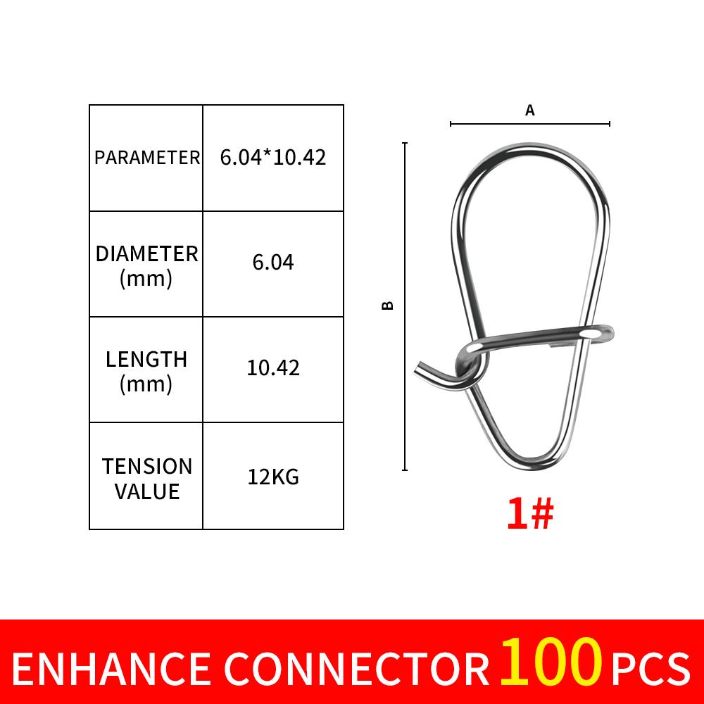0 #1 #1 #2 #3#4# Conector de pescuit din oțel inoxidabil Lagăr cu știfturi Accesorii pentru echipament de pescuit cu baionetă rotativă