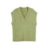 French Minimalist Fashion Design Casual Loose Versatile Knitted Vest Women Vests L8ABL207