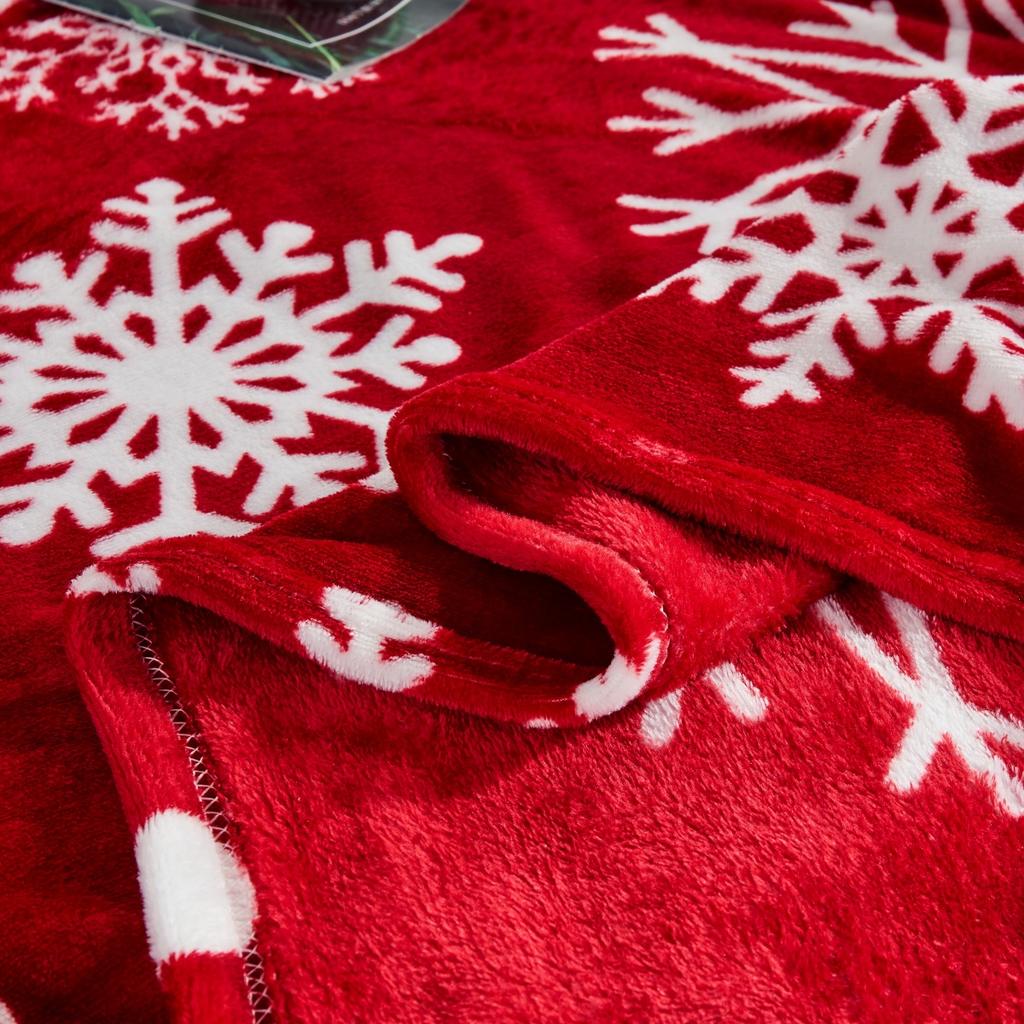 Christmas Style Double-Sided Velvet Blanket Queen King Size Suitable For Autumn Winter Milk Velvet Quilt Queen King Size
