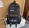 Schoolbag trendy brand high value, light and simple color matching, versatile large-capacity schoolbag, junior high school and high school students 