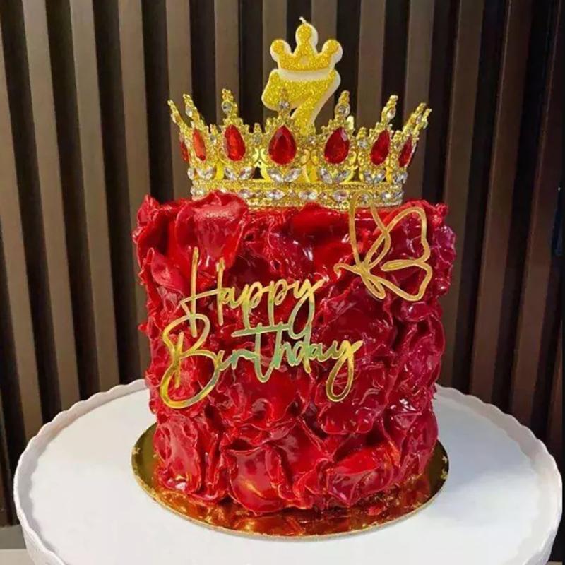 Beautiful  Large Crown Cake Decoration Crown Cake Topper For Girl Birthday Party Cake Decorations