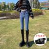 Plus Size Pants High-waisted Stretch Skinny Jeans for Women