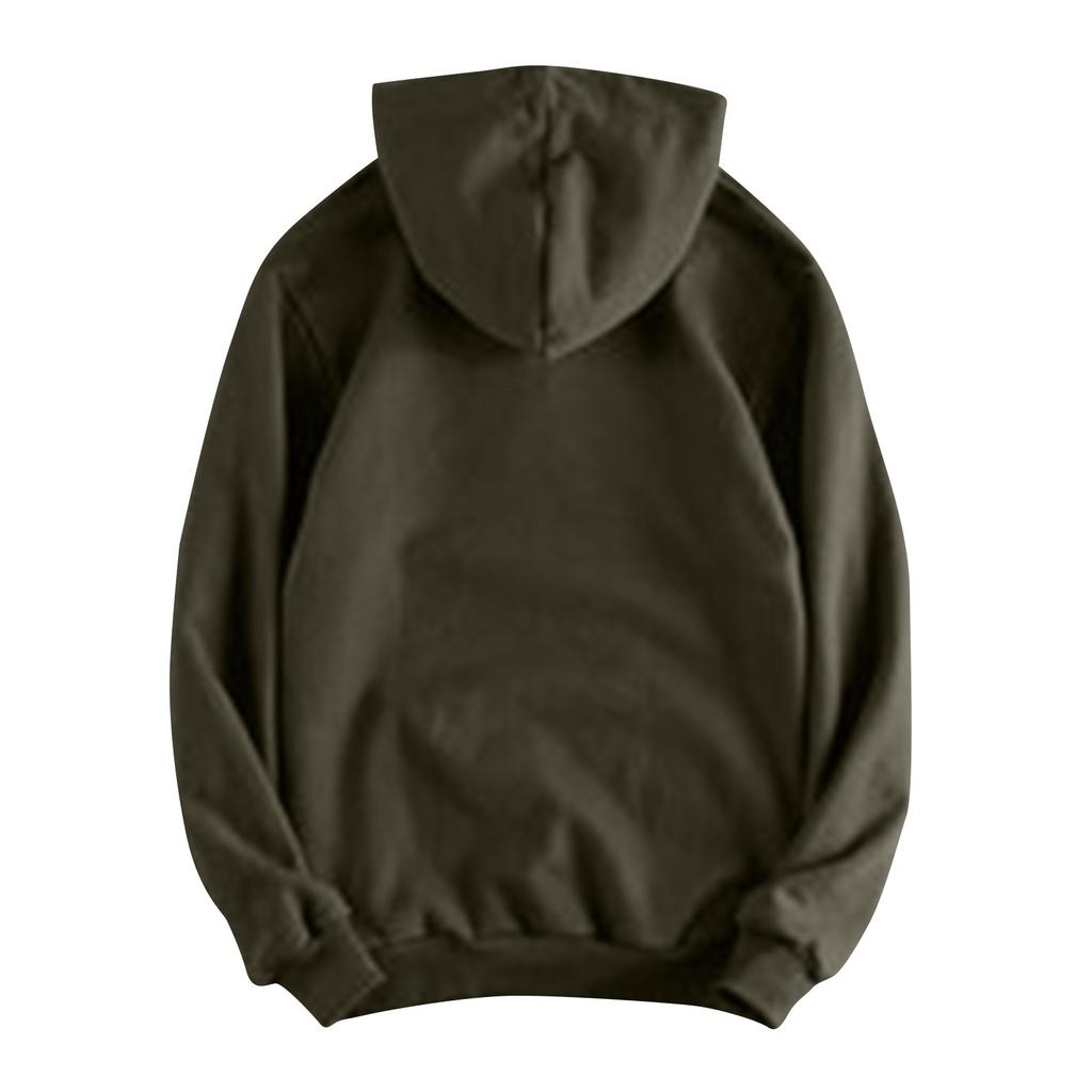 Half Zip Baggy Hoodie Men Pullover Longsleeve Casual Hoodies Fashion Vintage Hooded Sweatshirt