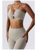 Cross-Border Sexy Deep V Yoga Top & High Waist Flare Pants Set for Women