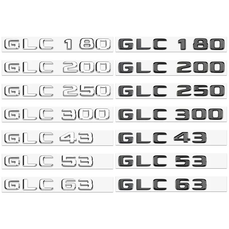 Chrome Plastic Car Trunk Rear 3D Letters Badge Emblems for Mercedes Benz AMG GLC200 GLC250 GLE400 GLS450 V8 V12 BITURBO 4MATIC IW2
