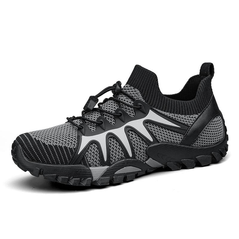 

Breathable sports shoes men s shoes spring and summer casual shoes creek shoes quick-drying wading shoes outdoor flying woven tide shoes 2025 new 44 сірий колір