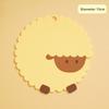 Cartoon Sheep Silicone Trivets, Heat Resistant Placemats for Dining Table, Non-Slip Insulation Pads for Bowls, Cups, and Dishes