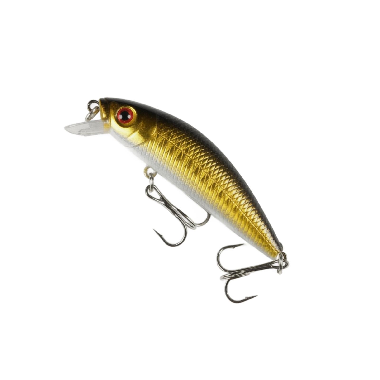 

Fishing Lure Minnow Hard Bait 7 4g 7cm Artificial Bionic Lifelike Fishing Bait with Dual Treble Hooks for Freshwater Fishing one size