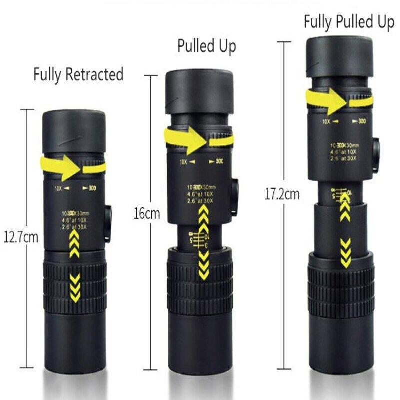 Portable Metal Monocular Telescopic Zoom HD Continuous Zoom Binoculars Spectacles